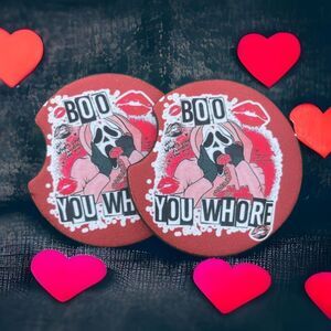 Funny Valentine’s Day Car Coaster 2 Pack